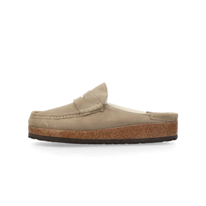 Birkenstock Naples Shearling Natural Leather Oiled Taupe