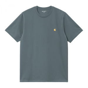 Carhartt WIP S/S Chase T-Shirt (cozy blue / gold)