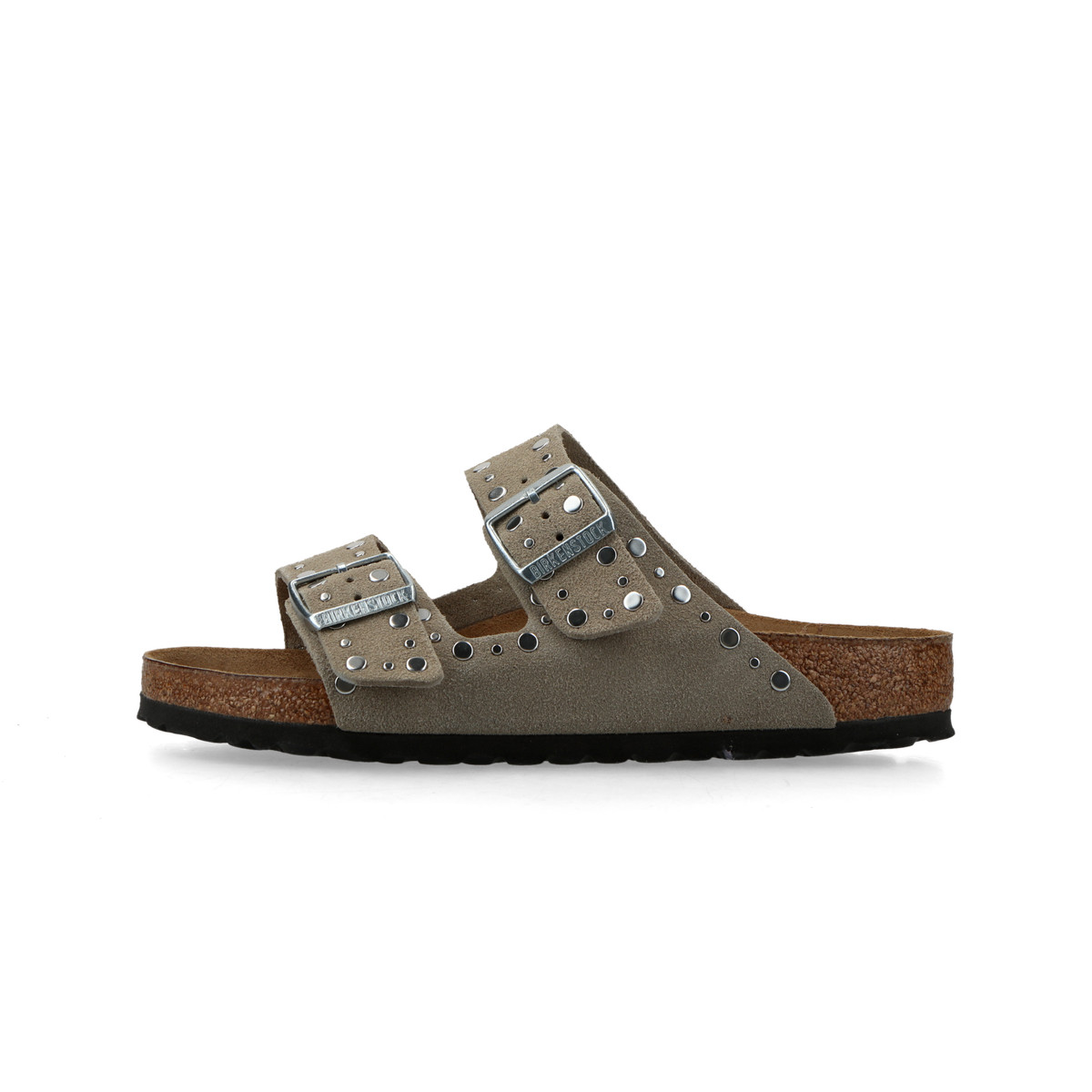 Birkenstock Arizona Rivets Suede Leather Womengrün Regular grün 36 - Sneaker