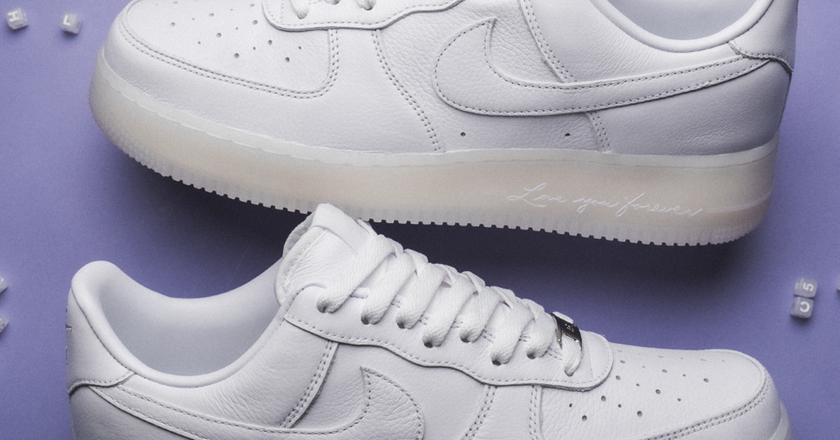 Nike x NOCTA Air Force 1 Low ( white / cobalt tint / metallic
