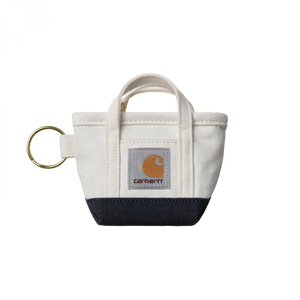 Carhartt WIP Mini Tote Bag Keychain (natural / blue)