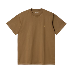 Carhartt WIP S/S Chase T-Shirt (hamilton brown / gold)