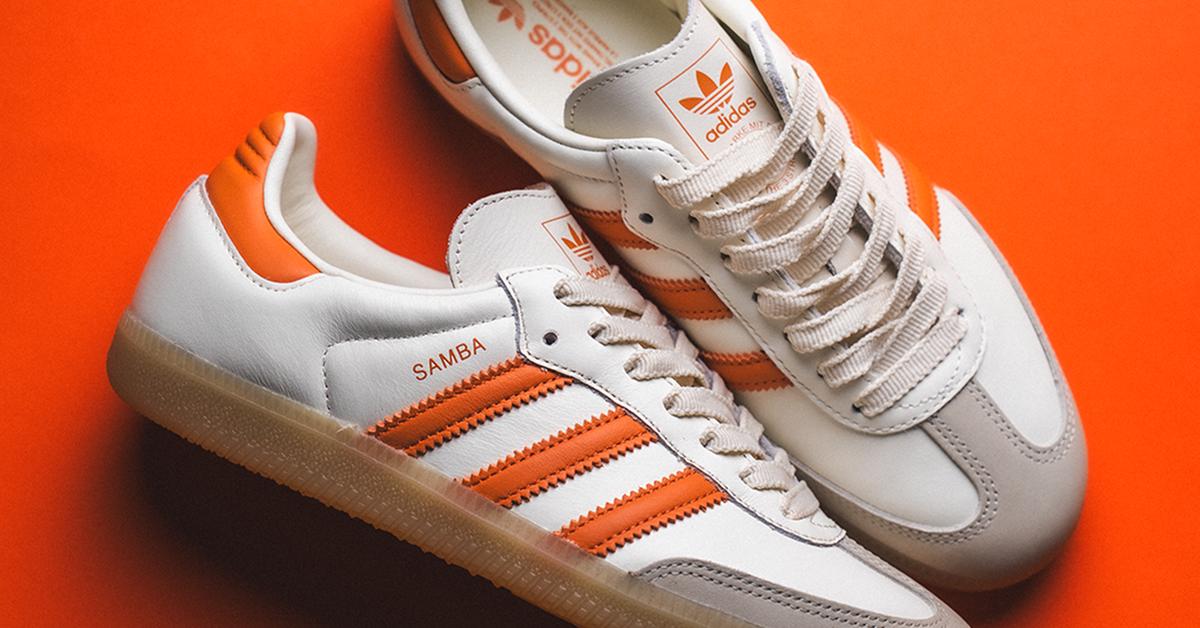 adidas Samba OG W (off white / duo orange / gum 3) | 43einhalb