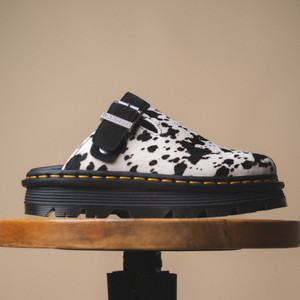 Zebzag Mule (cream / black dalmatian print hair on)