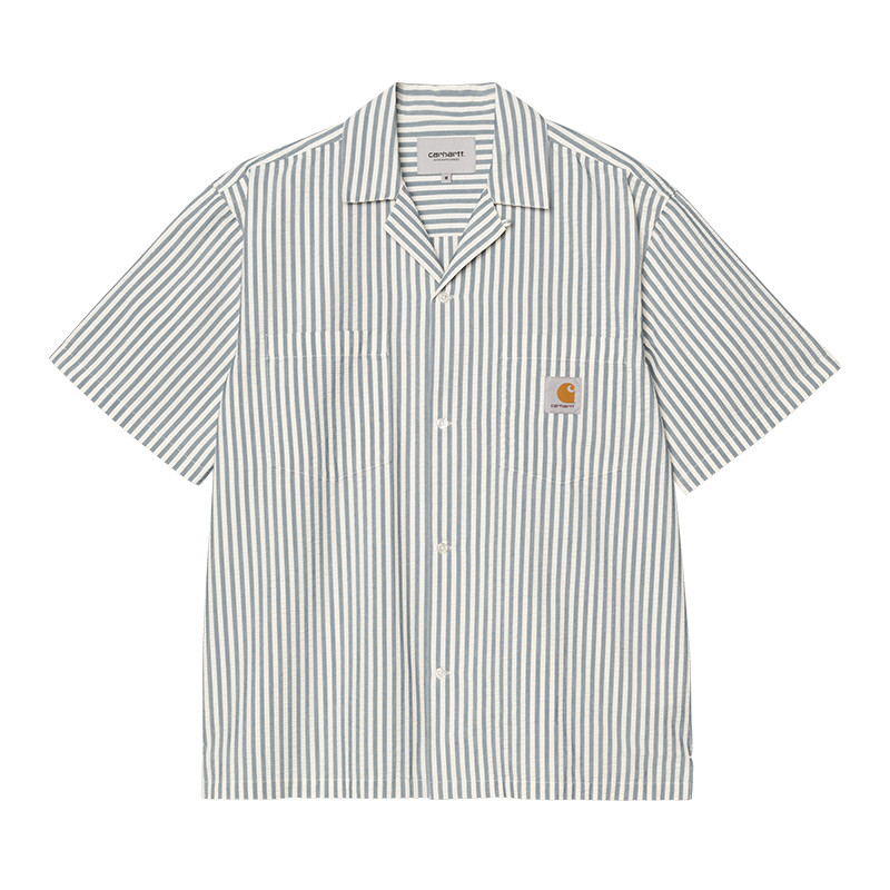 Carhartt WIP S/S Leavel Shirt weiß XL - Bekleidung Men