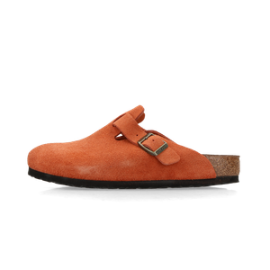 Birkenstock Boston Suede Leather - Regular (dark rust)