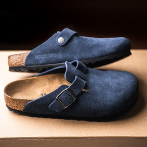 Boston Suede Leather New Navy