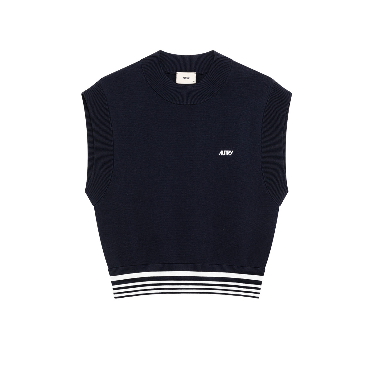 Autry Vest Main Wom Knit blau / navy L - Jacken & Westen