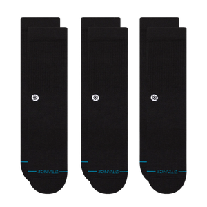 Stance Socks Icon 3-Pack (black)