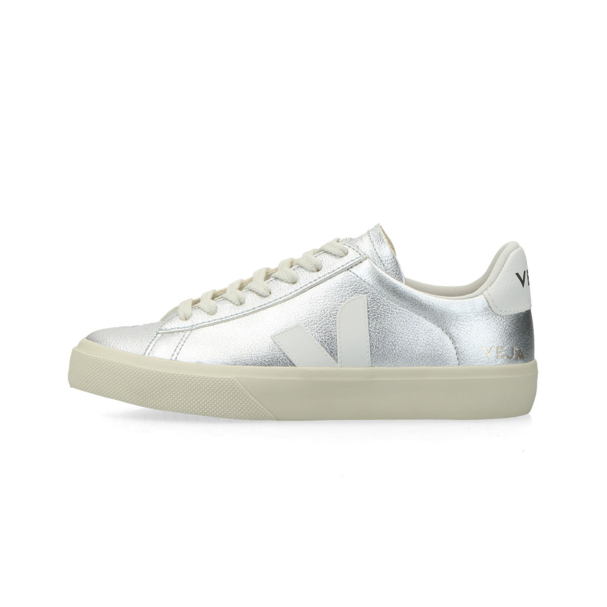 VEJA Campo Chromefree Leather silber 42 - Sneaker