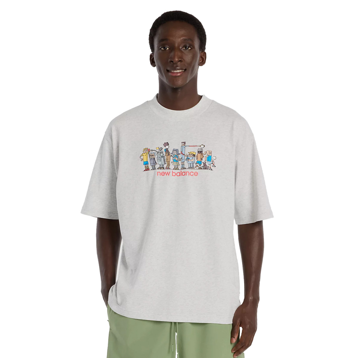 New Balance MT61T7CJgrau XL - T-Shirts & Tops
