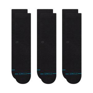 Stance Socks Icon 3 Pack (black)