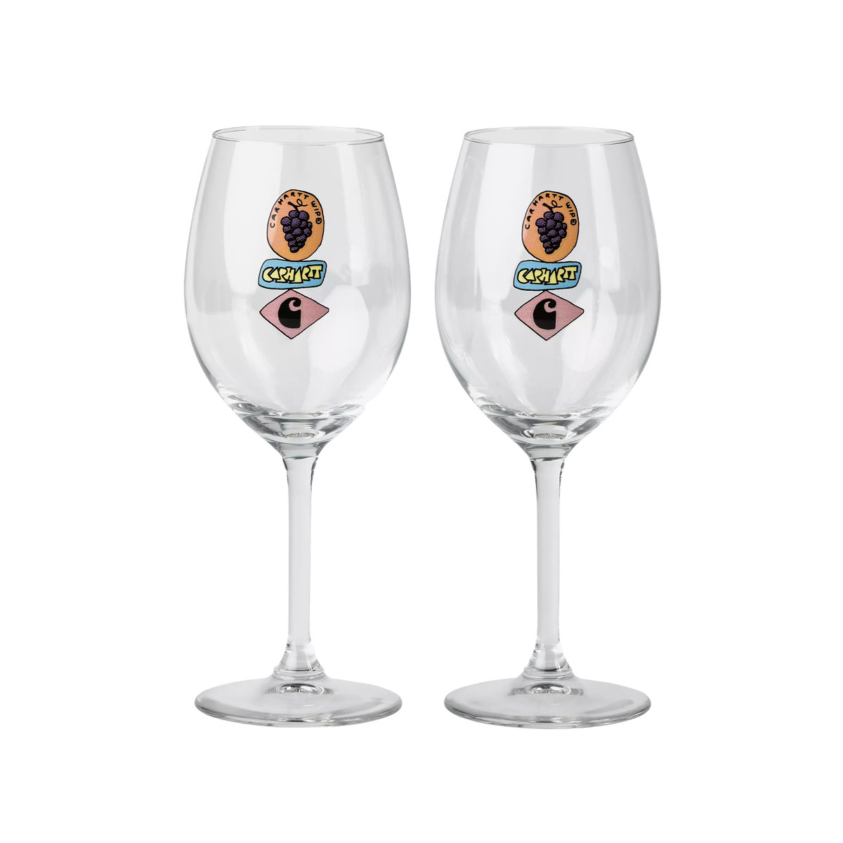 Carhartt WIP Stacked Grapes Wine Glass Set (clear) -