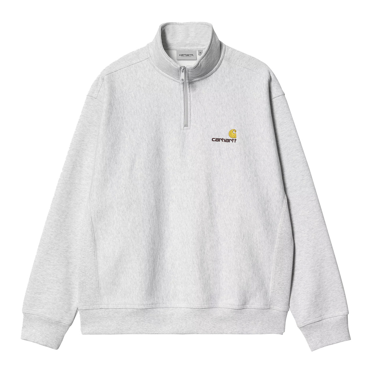 Carhartt WIP Half Zip American Script Sweat grau L - Sweatshirts