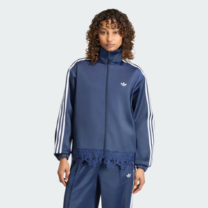Firebird Satin Lace Track Top Loose (night indigo)