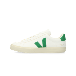 VEJA Campo Chromefree Leather (extra-white / emeraude)