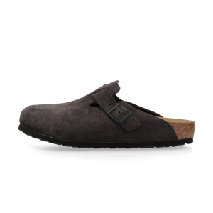 Birkenstock Boston Suede Leather Velvet Grey