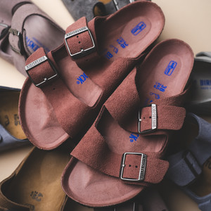 Arizona Soft Footbed Suede Leather - Regular Pepper
