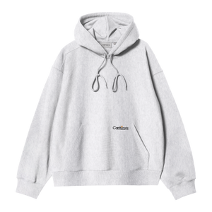 Carhartt WIP Hooded Label Script Sweat (ash heather)