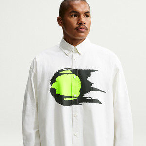 Nike Challenge Court Oxord Ball Hemd (summit white / summit white)