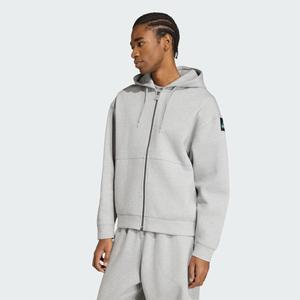 Spacer Full Zip Hoodie (medium grey heather)