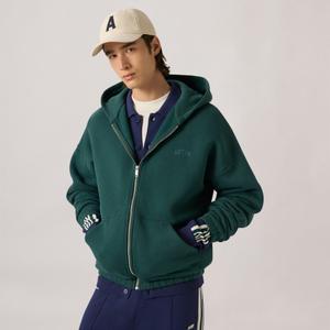 Hoodie Zip Main (heavy jers timber)