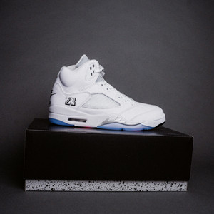 Air Jordan 5 Retro White Metallic
