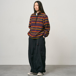Thermal Fleece Pullover Multi-Stripe