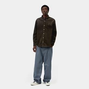 L/S Madison Cord Shirt (tobacco)