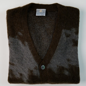 Mohair Splatter Cardigan Slate Splatter
