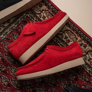 Wallabee Lite Red Suede