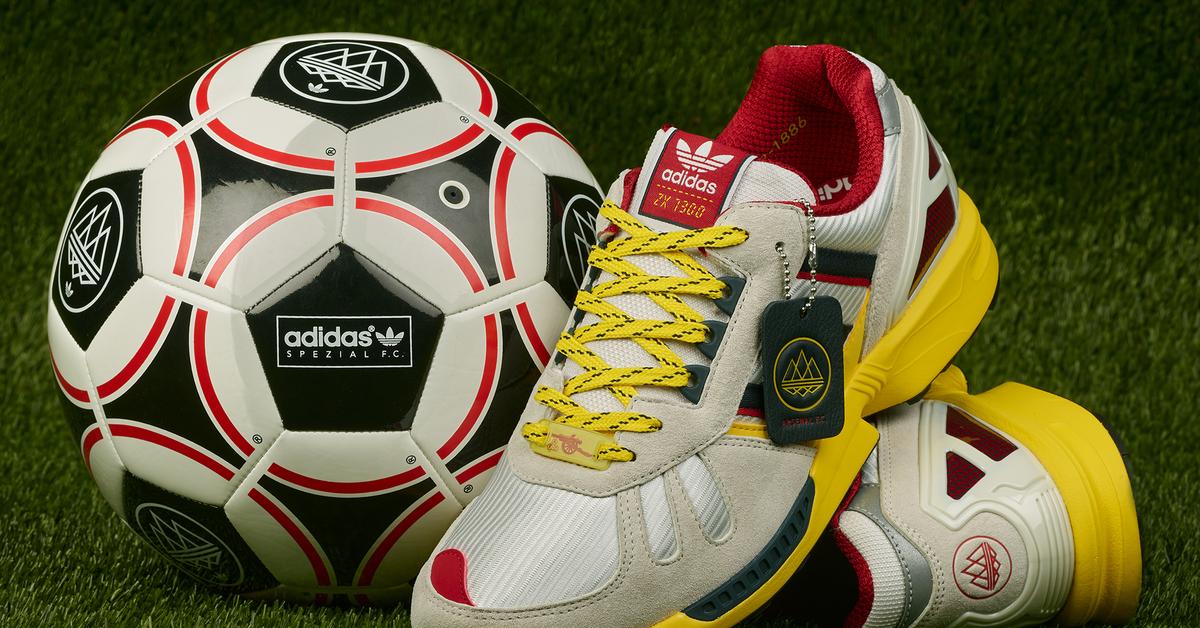 adidas x Arsenal FC SPZL F.C ZX 7300(crystal white / aurora ink