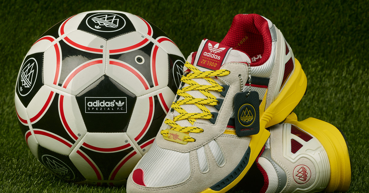 adidas x Arsenal FC SPZL F.C ZX 7300(crystal white / aurora ink