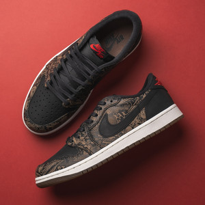 Air Jordan 1 Low OG Laser (black / varsity red / summit white)