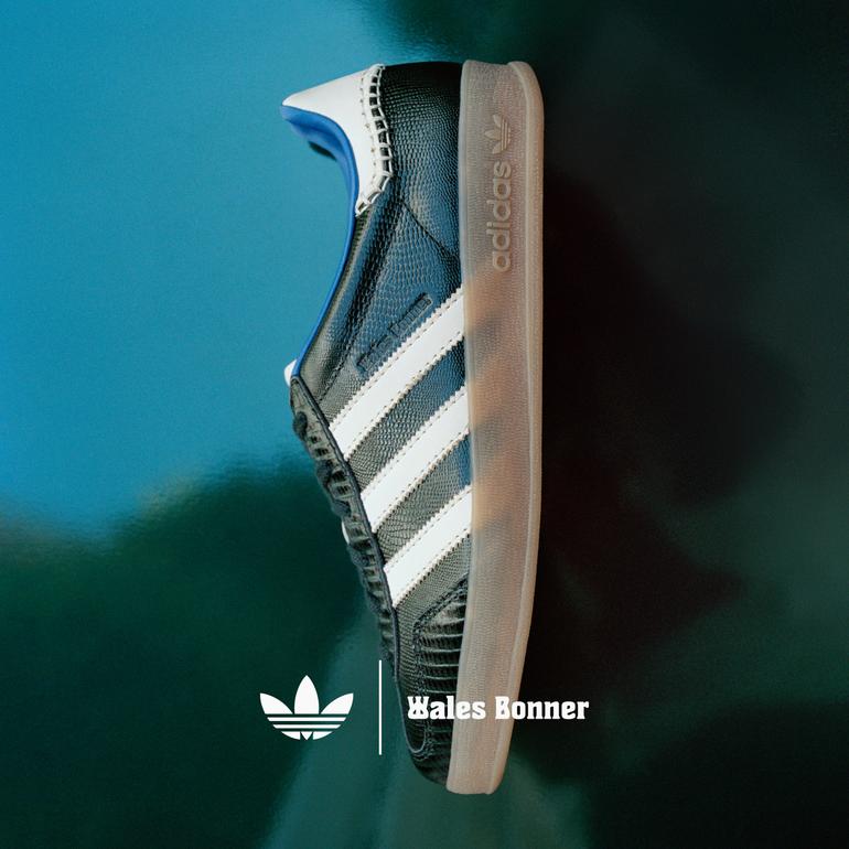 adidas - x Wales Bonner Gazelle Croc (crystal sky / green night / power blue)